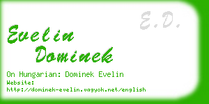 evelin dominek business card